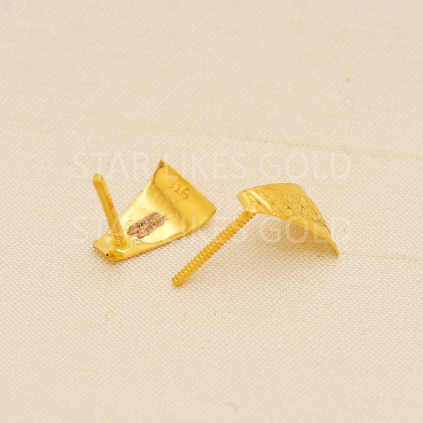 Designer Hallmark 22k Gold Textured Shield-Style Tops for Women, PR2215