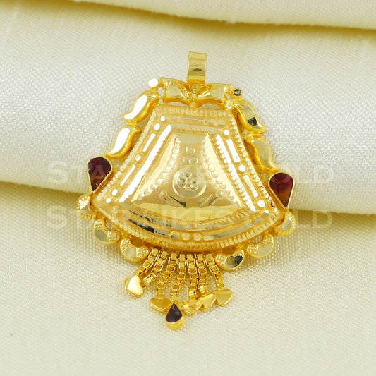 beautiful 18k Yellow Gold Pendant Jewelry B1061