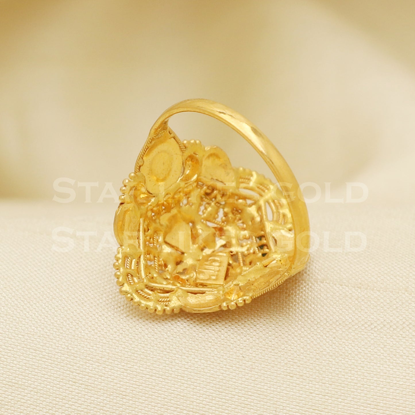 22 karat 22k gold Handmade Ring jewelry, B1265