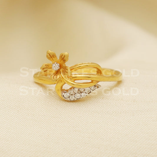 18 karat 18k gold Handmade Ring jewelry, B1274