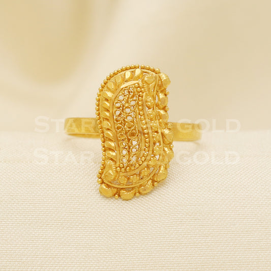 18 karat 18k gold Handmade Ring jewelry, B1304