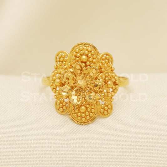 18 karat 18k gold Handmade Ring jewelry, B1309