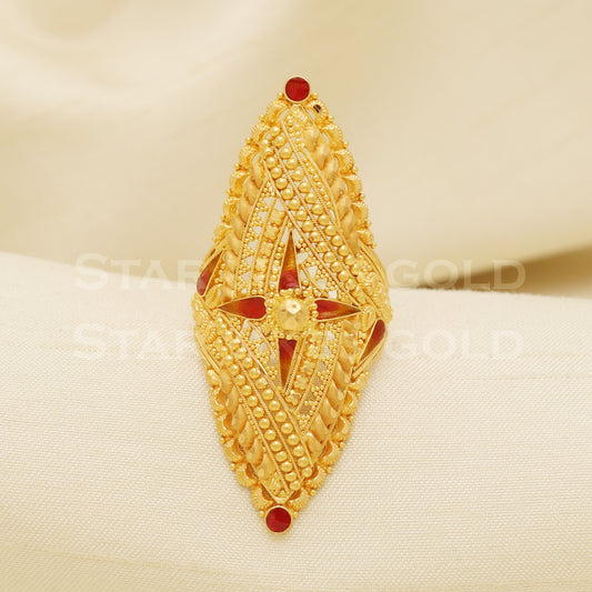 22 karat 22k gold Handmade Ring jewelry, B1312