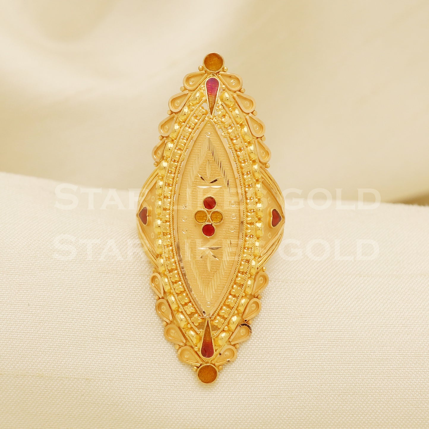 22 karat 22k gold Handmade Ring jewelry, B1314