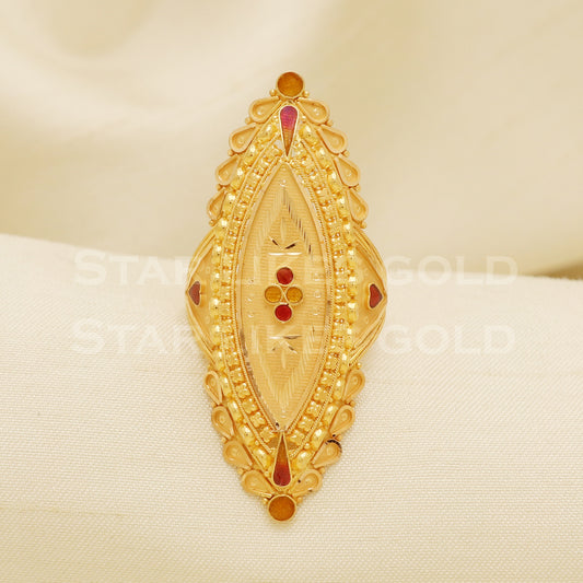 22 karat 22k gold Handmade Ring jewelry, B1314