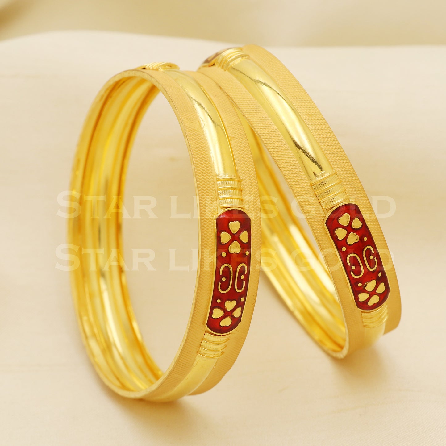 22 karat 22k gold Handmade Bangle Bracelet jewelry, Antique Vintage Jewelry, B1320