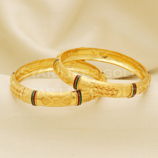 22 karat 22k gold Handmade Bangle Bracelet jewelry, Antique Vintage Jewelry, B1321