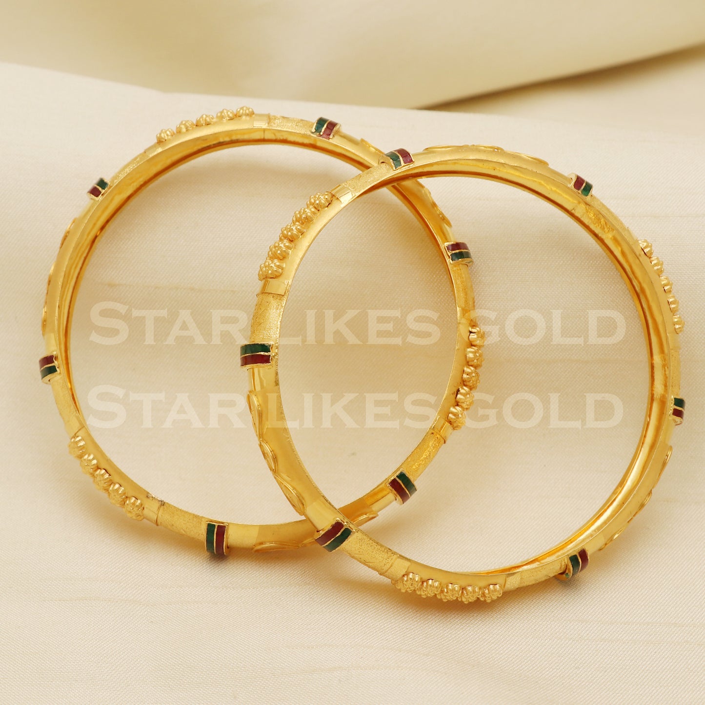 22 karat 22k gold Handmade Bangle Bracelet jewelry, Antique Vintage Jewelry, B1321