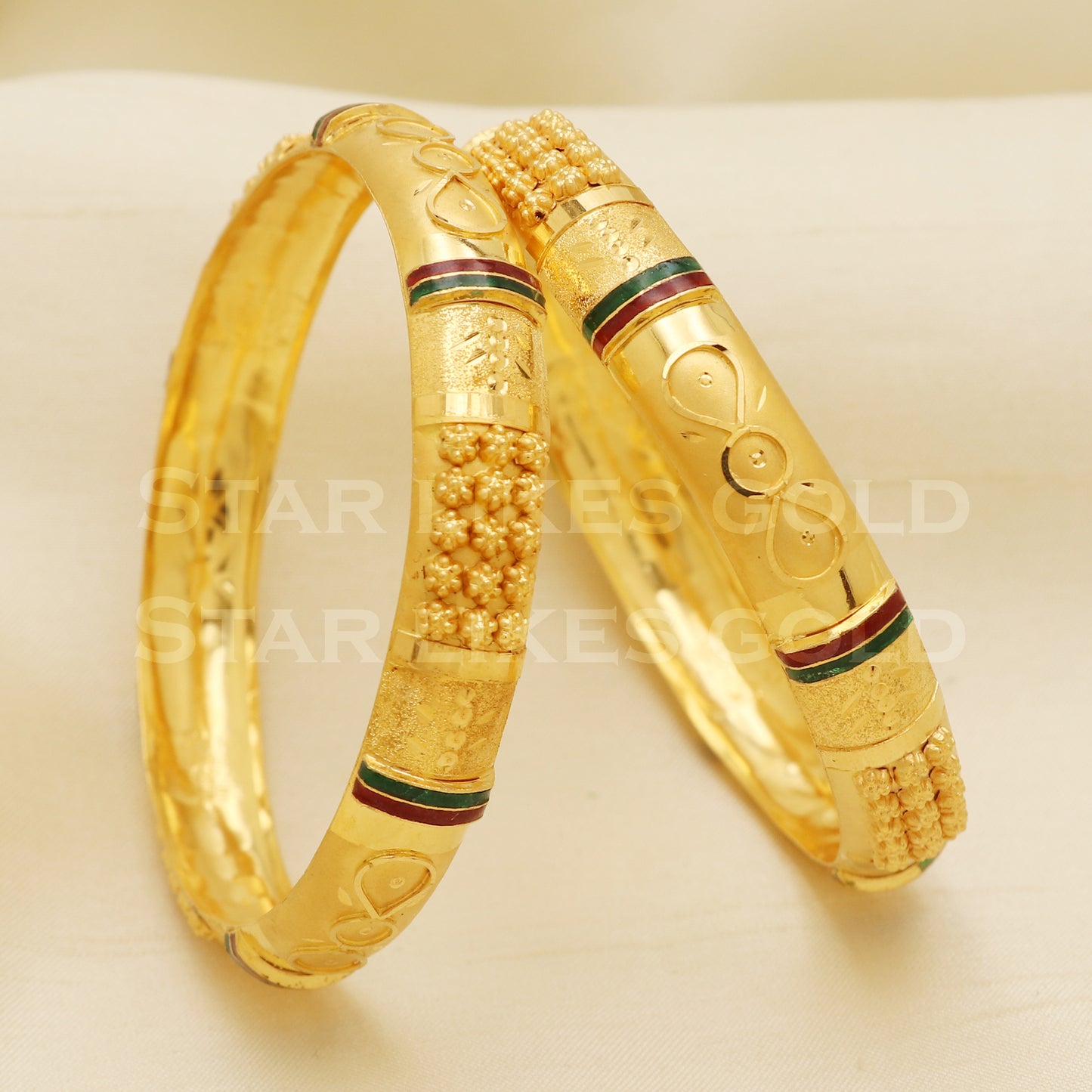 22 karat 22k gold Handmade Bangle Bracelet jewelry, Antique Vintage Jewelry, B1321
