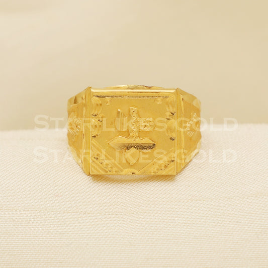 22 karat 22k gold Handmade Ring jewelry, B1330