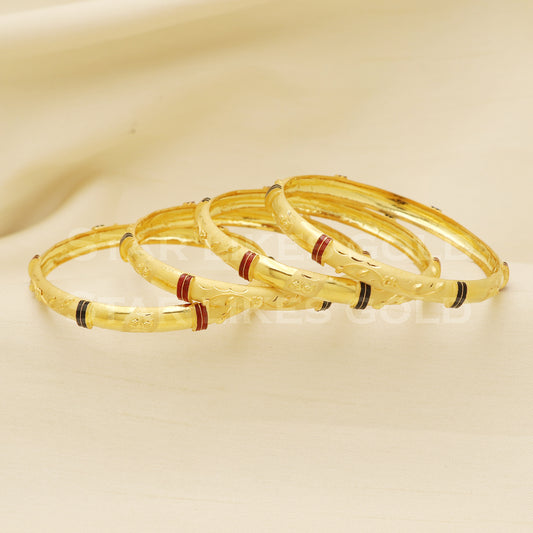18 karat 18k gold Handmade Bangle Bracelet jewelry, B1364