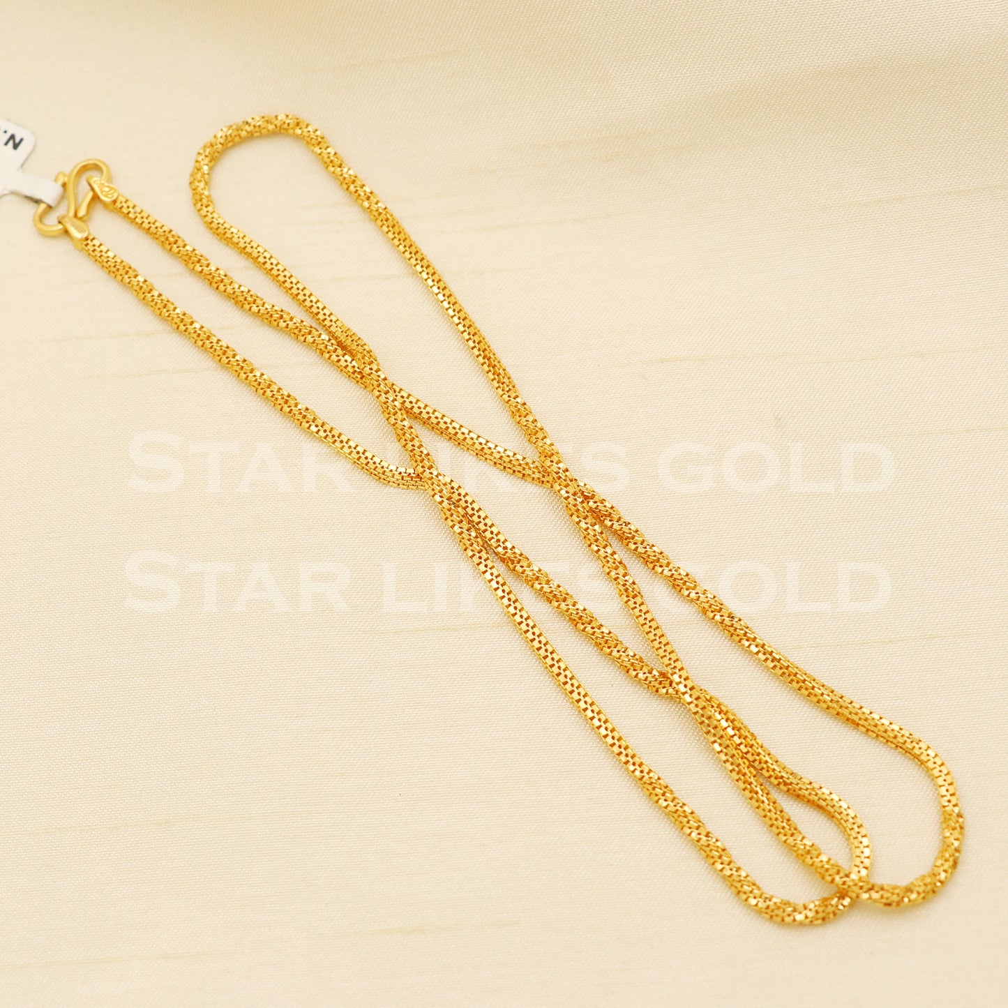 22k916 Yellow Gold chain necklace Handmade fine wedding style Jewelry, B1427