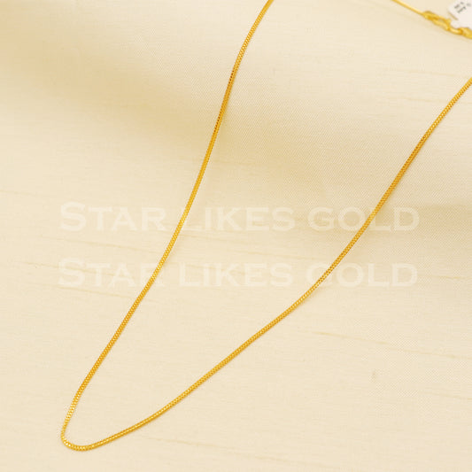 22k916 GOLD chain necklace Handmade fine wedding style Jewelry, B1436