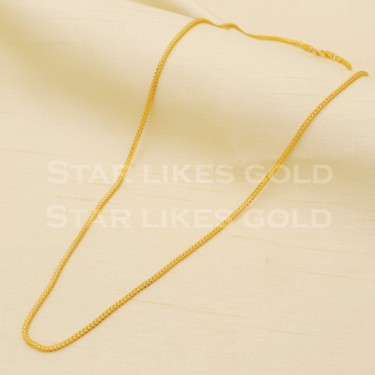 22k916 GOLD chain necklace Handmade fine wedding style Jewelry, B1438
