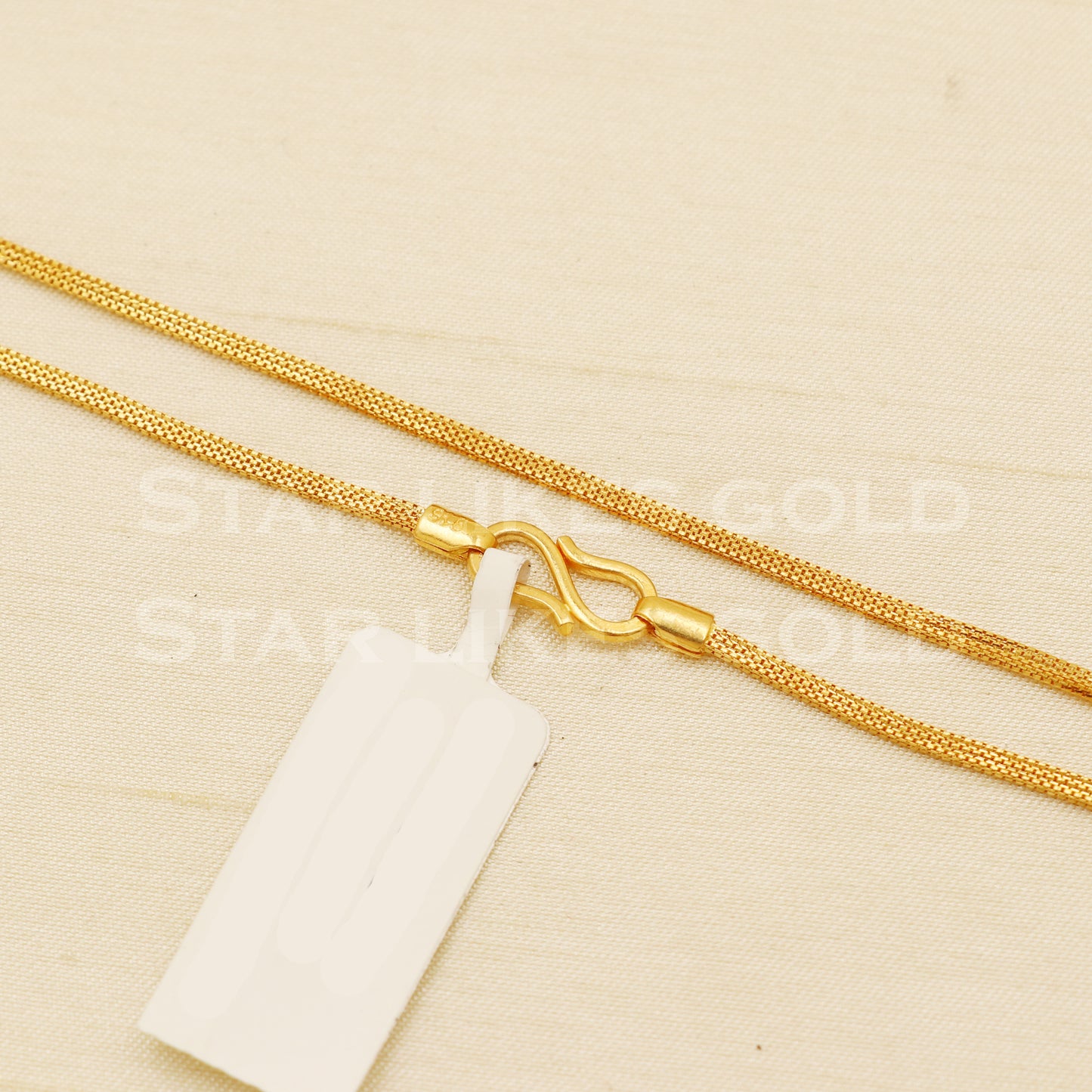 18k gold chain necklace Handmade fine Jewelry, wedding style Jewelry, B1466
