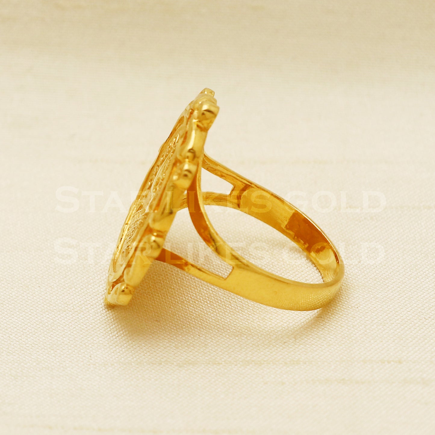 Queen 22 karat 22k gold Handmade Ring Jewelry, PR1037