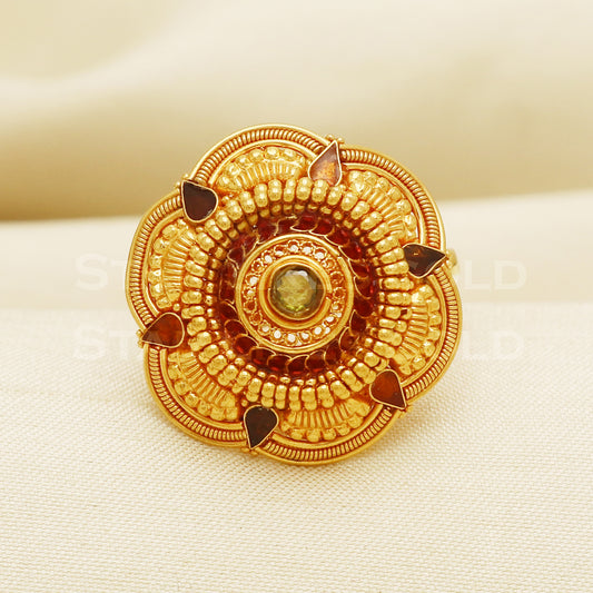 22 karat 22k Gold Handmade Ring Jewelry, PR1043