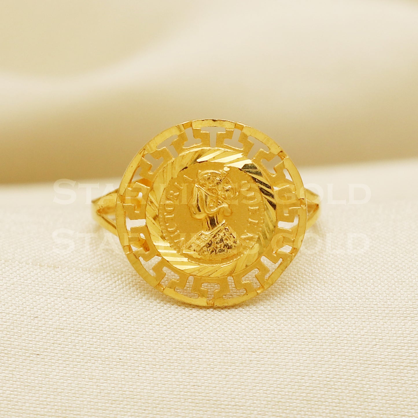 Queen 22 karat 22k Gold Handmade Ring Jewelry, PR1056