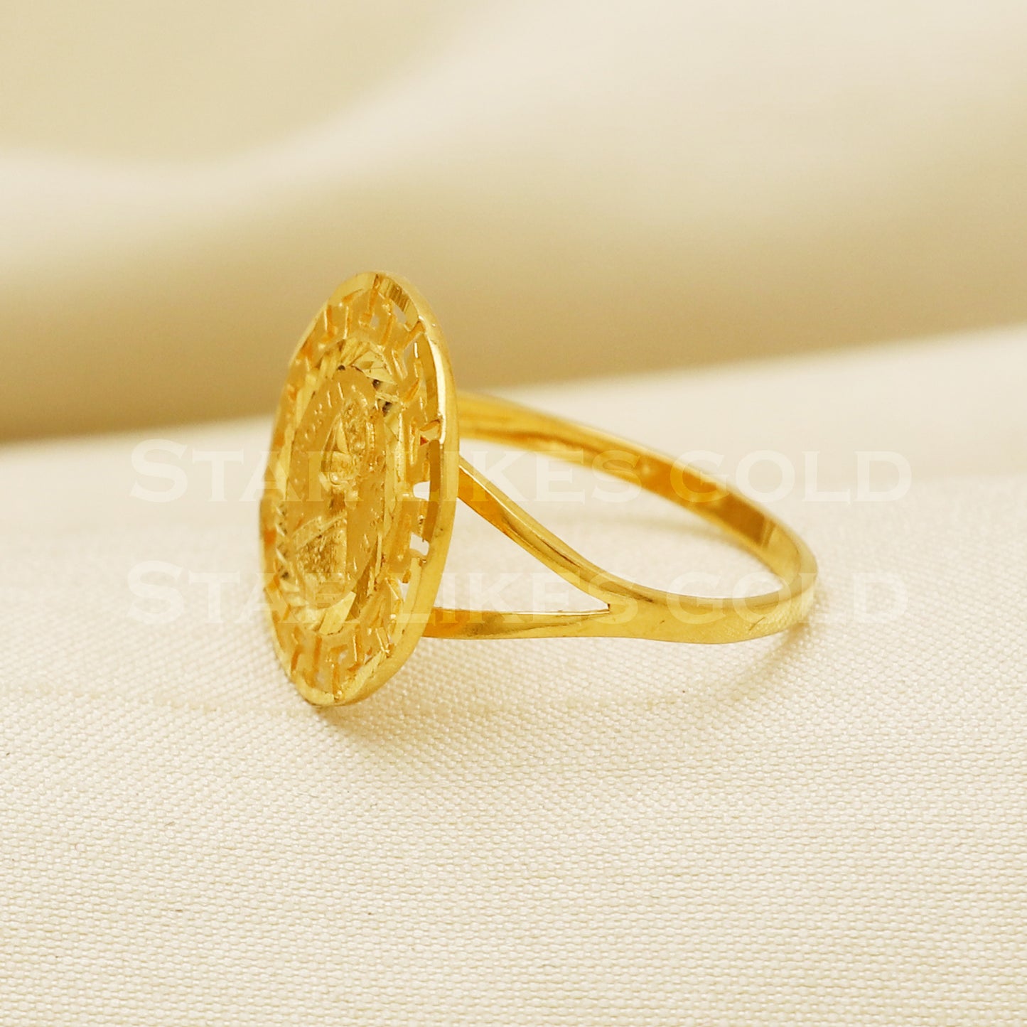 Queen 22 karat 22k Gold Handmade Ring Jewelry, PR1056