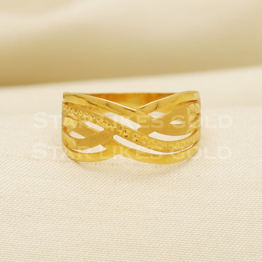 22 karat 22k Gold Handmade Ring Jewelry, PR1059