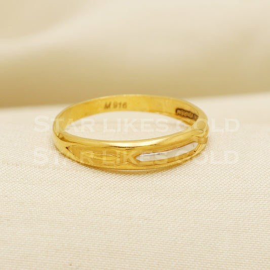 22 karat 22k Gold Handmade Band Ring Jewelry, PR1066