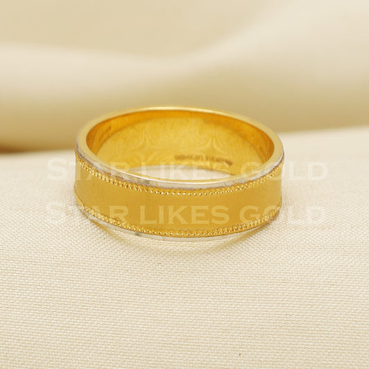 22 karat 22k Gold Handmade Band Ring Jewelry, PR1069