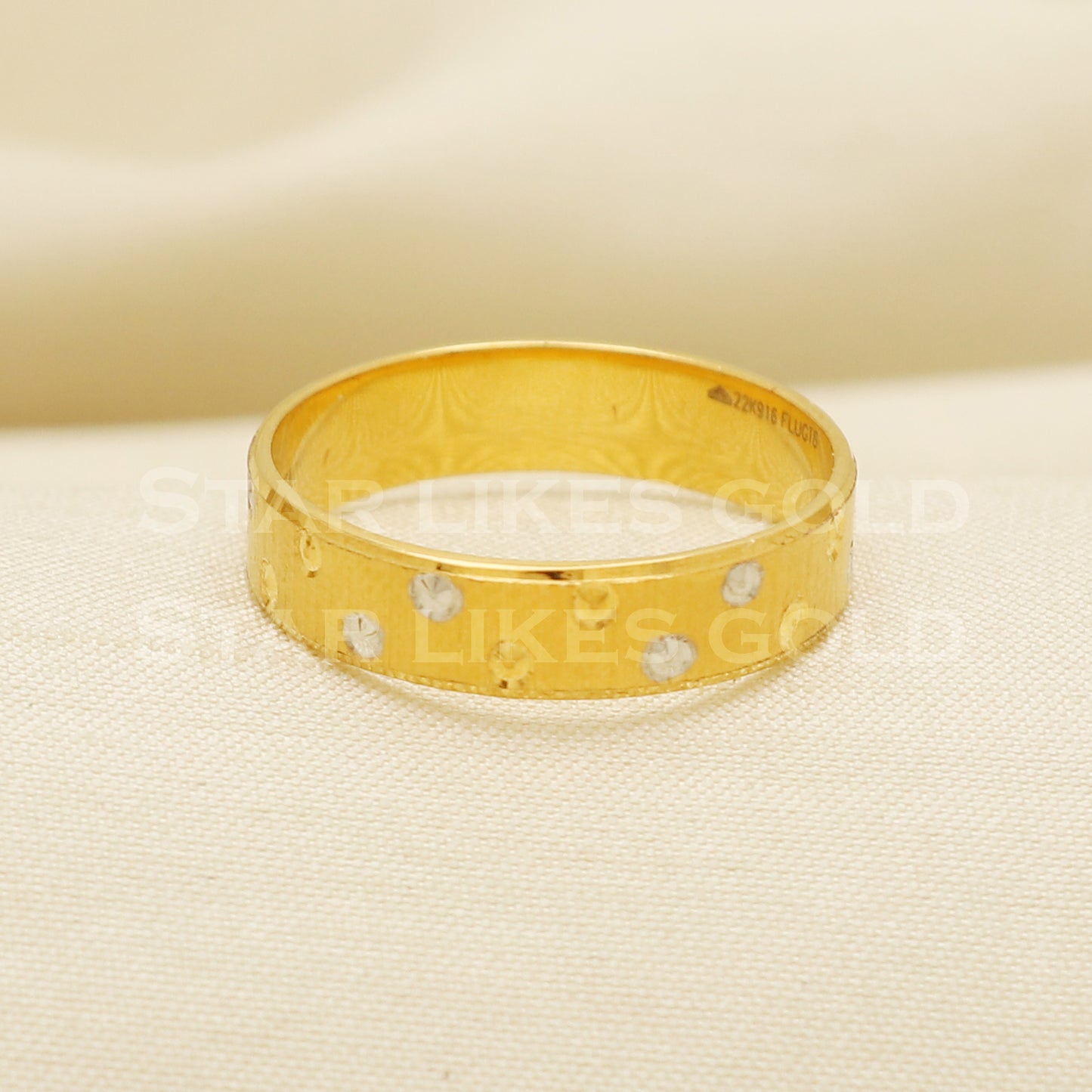 22 karat 22k Gold Handmade Band Ring Jewelry, PR1070