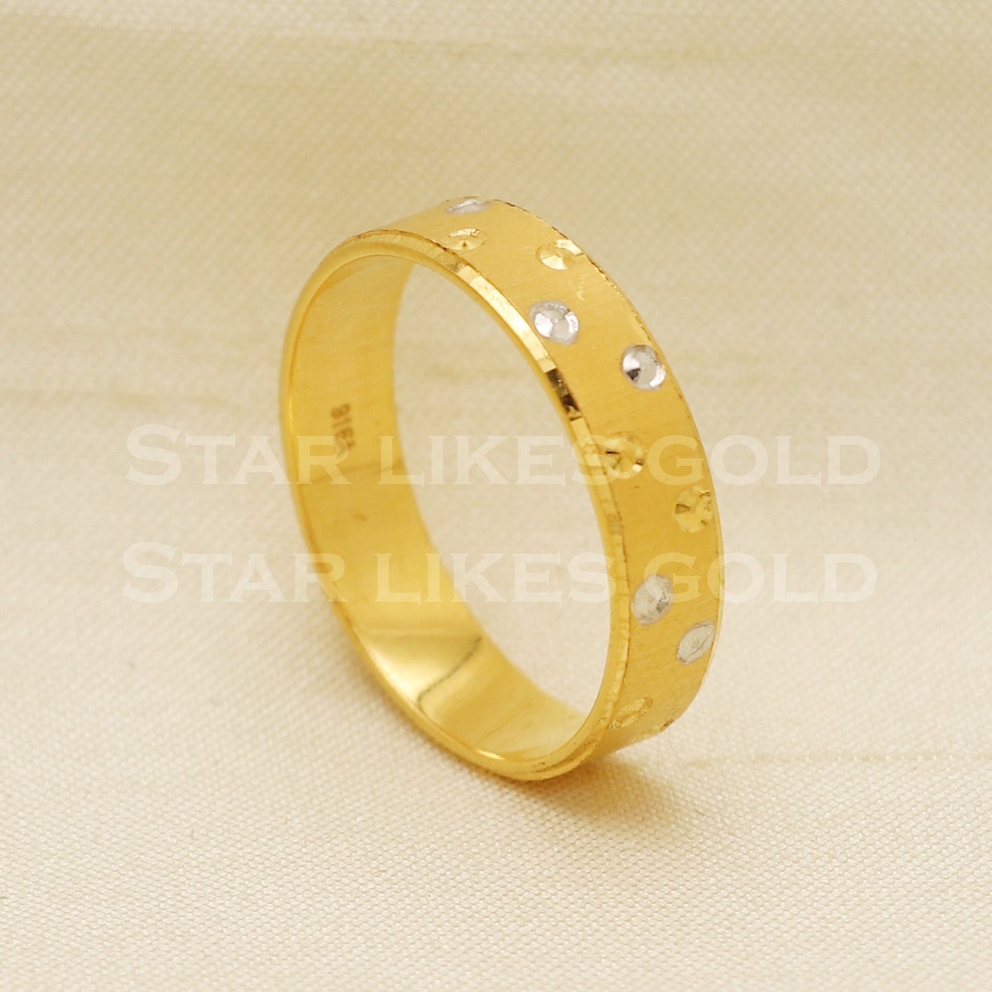 22 karat 22k Gold Handmade Band Ring Jewelry, PR1070