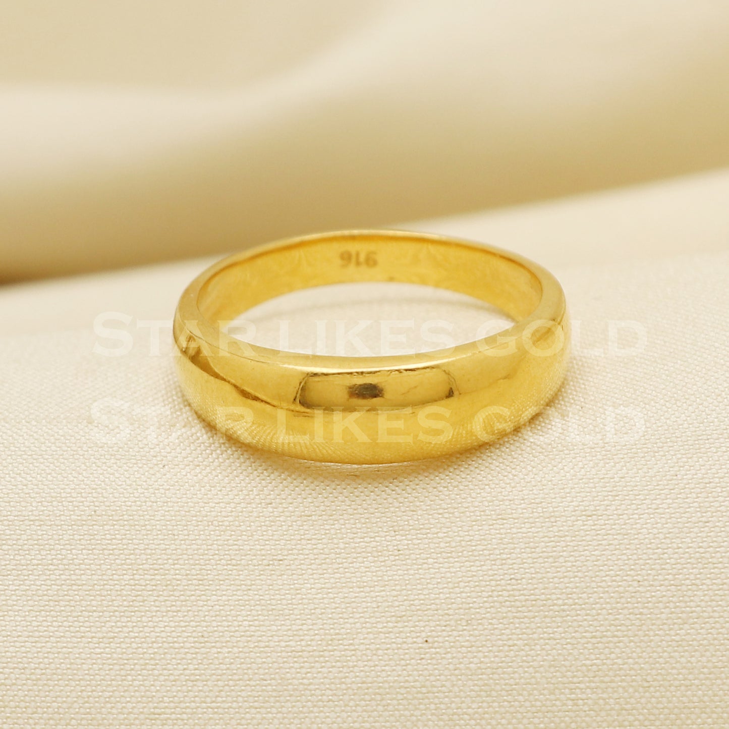 22 karat 22k Gold Handmade Band Ring Jewelry, PR1071