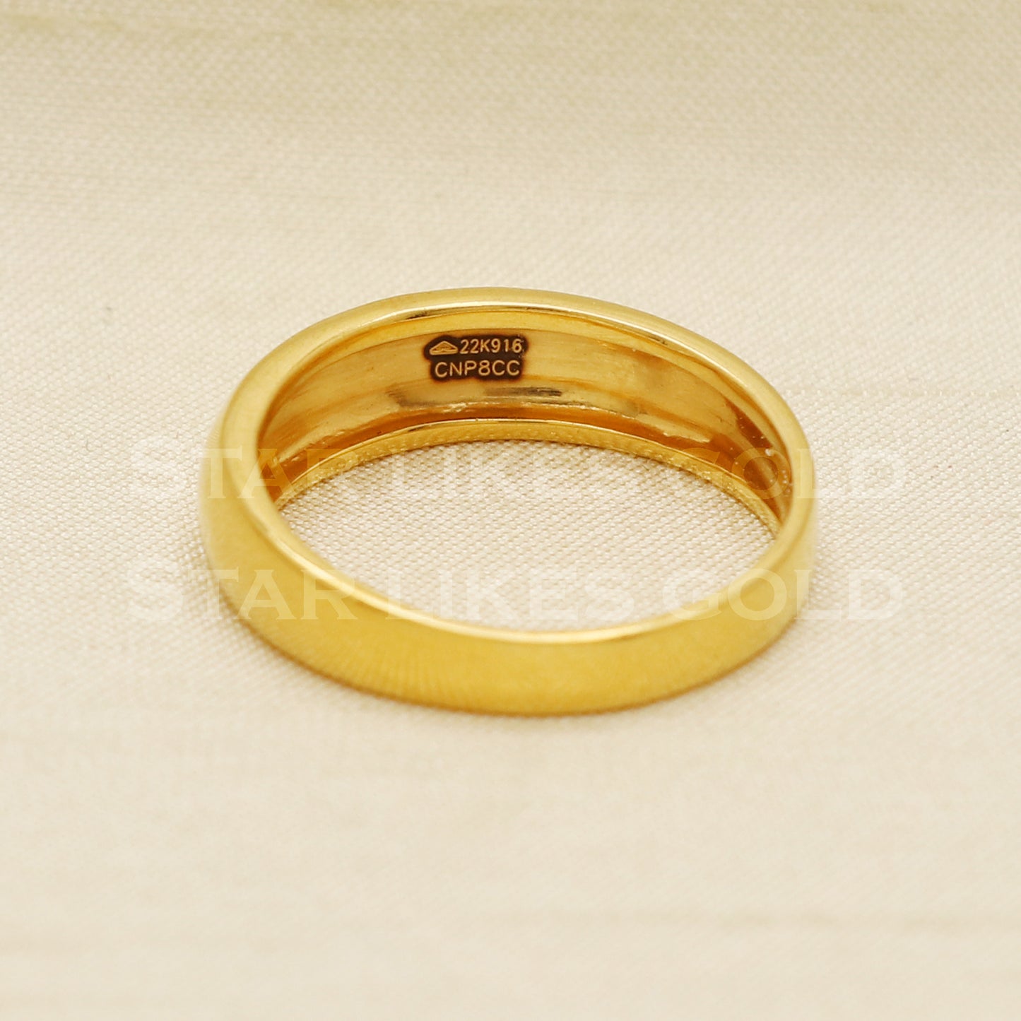 22 karat 22k Gold Handmade Band Ring Jewelry, PR1071