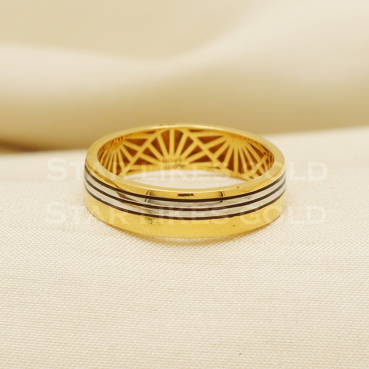 22 karat 22k Gold Handmade Band Ring Jewelry, PR1072