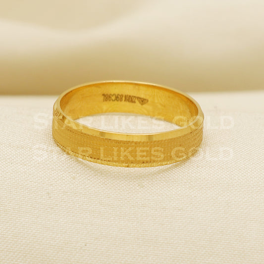 22 karat 22k Gold Handmade Band Ring Jewelry, PR1076