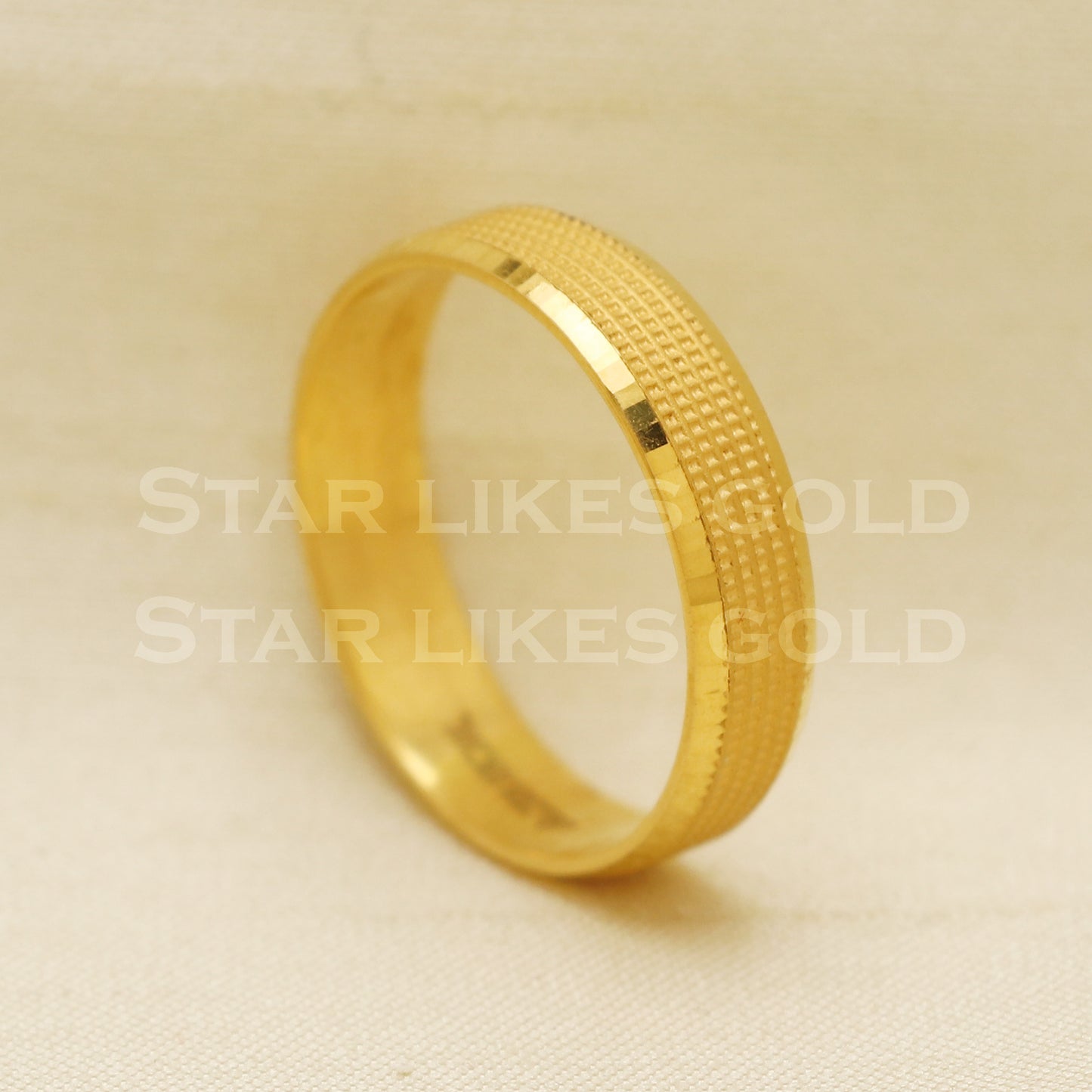 22 karat 22k Gold Handmade Band Ring Jewelry, PR1076