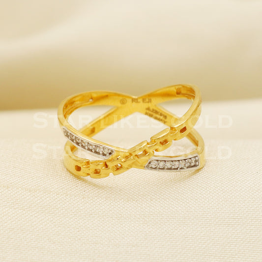 Beautiful 22 karat 22k Gold Ring Jewelry, PR1087