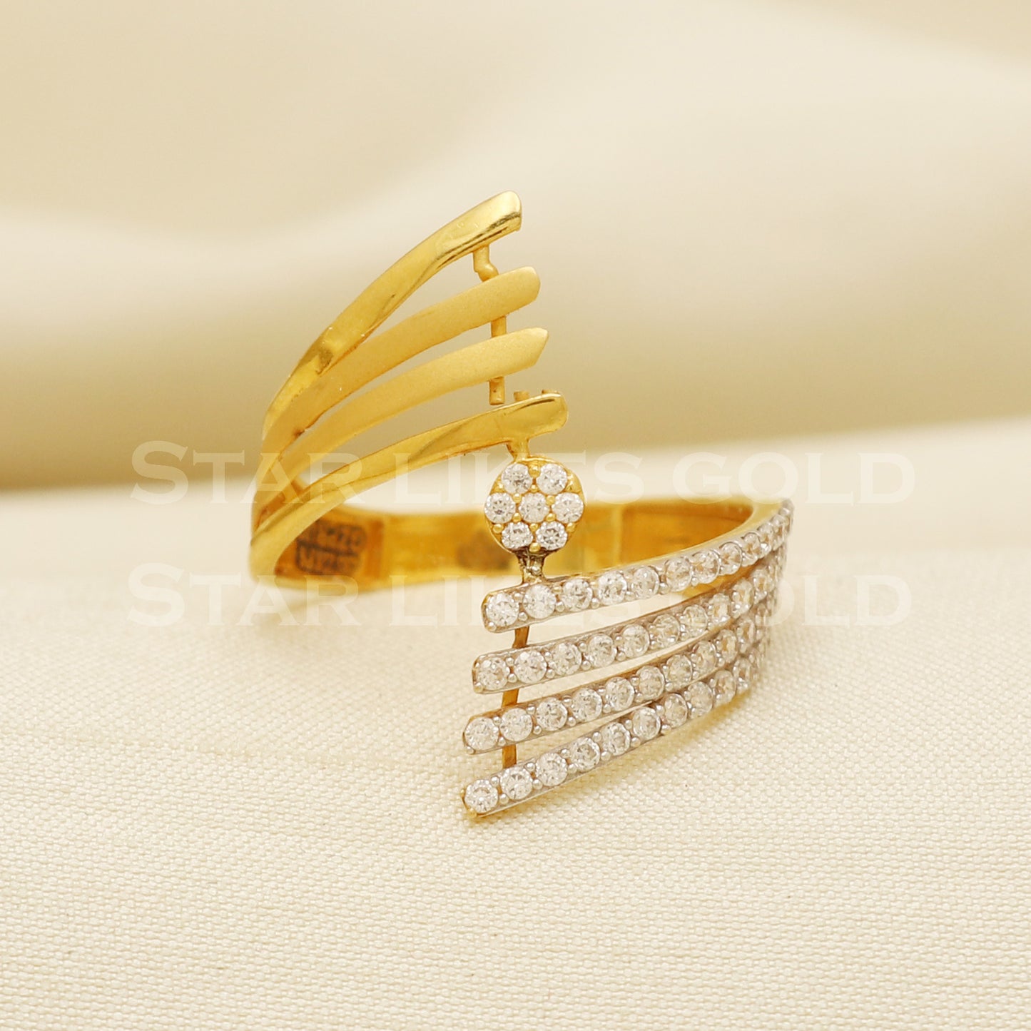 Beautiful 22 karat 22k Gold Ring Jewelry, PR1088