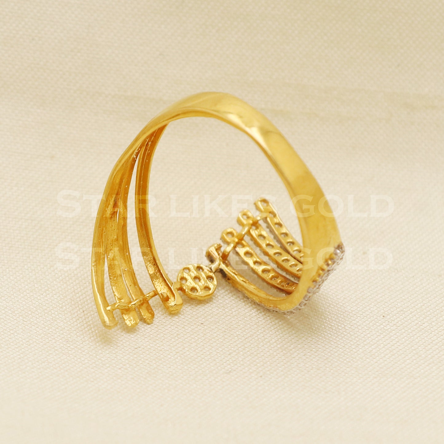 Beautiful 22 karat 22k Gold Ring Jewelry, PR1088