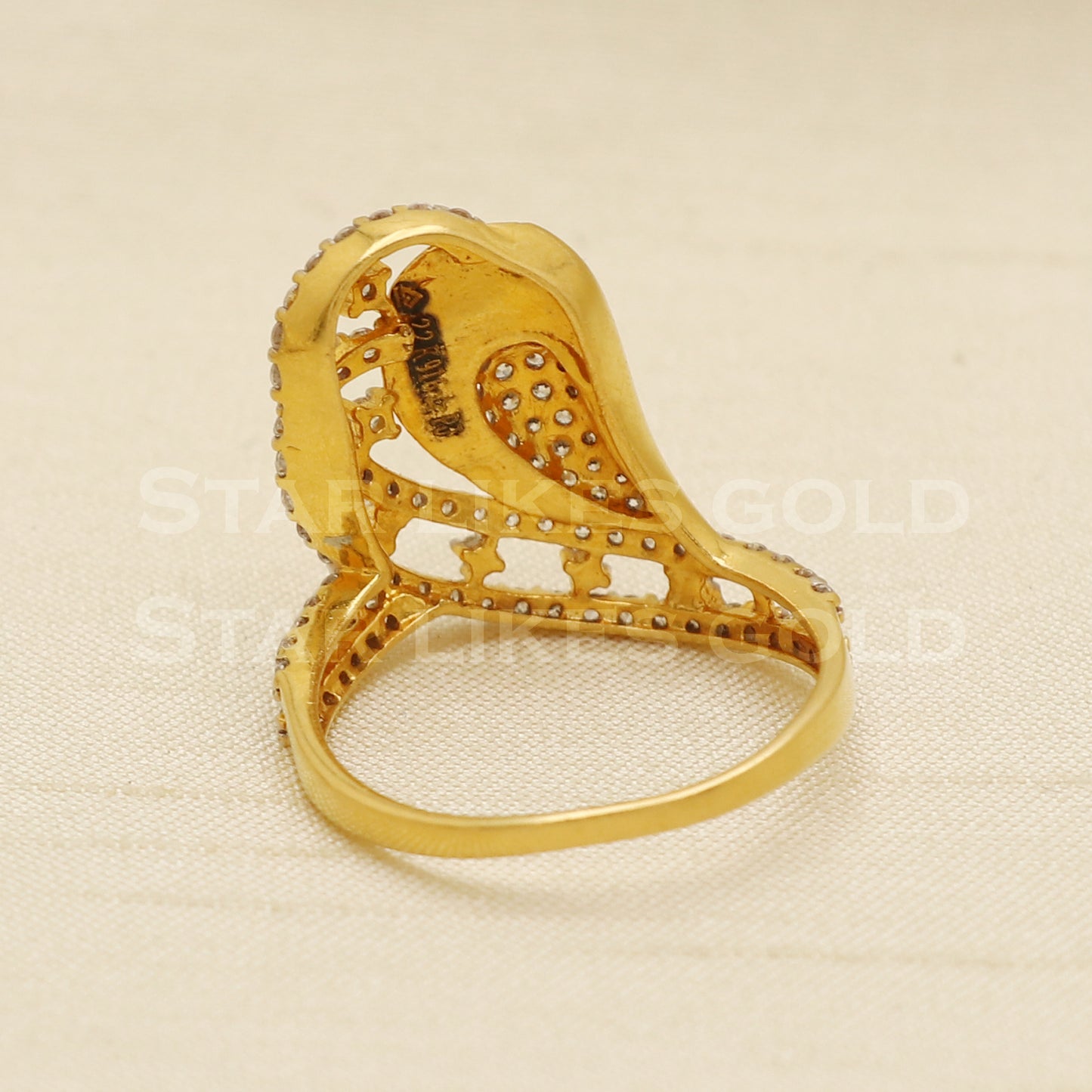 Beautiful 22 karat 22k Gold Ring Jewelry, PR1091