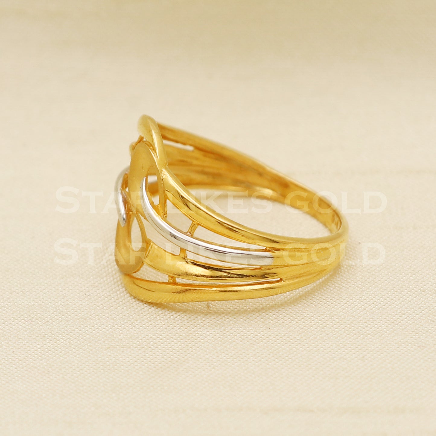 Stunning 22 karat 22k Gold Ring Jewelry, PR1096