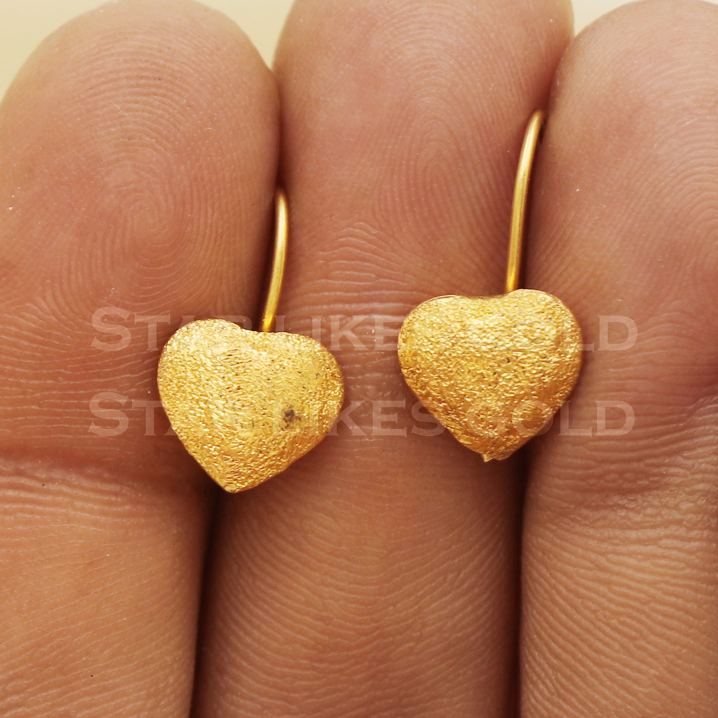 Stunning 22k 22 karat gold earrings jewelry, PR1136