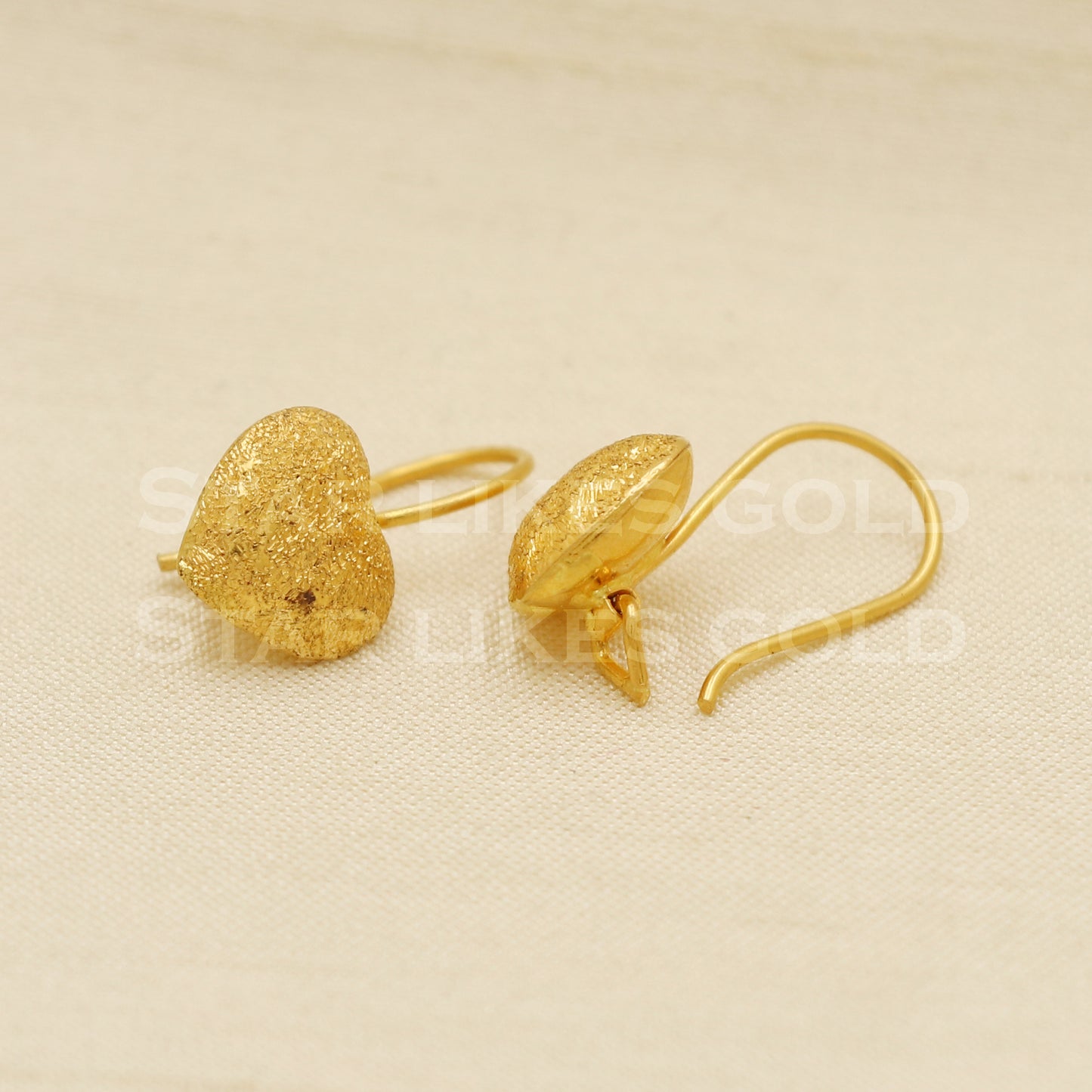 Stunning 22k 22 karat gold earrings jewelry, PR1136