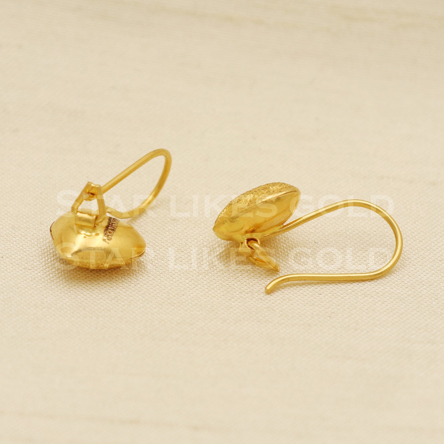 Stunning 22k 22 karat gold earrings jewelry, PR1136