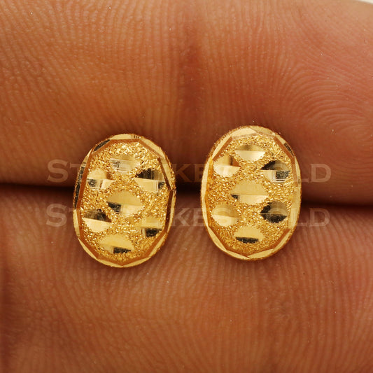 Stunning 22k 22 karat gold earrings jewelry, PR1157