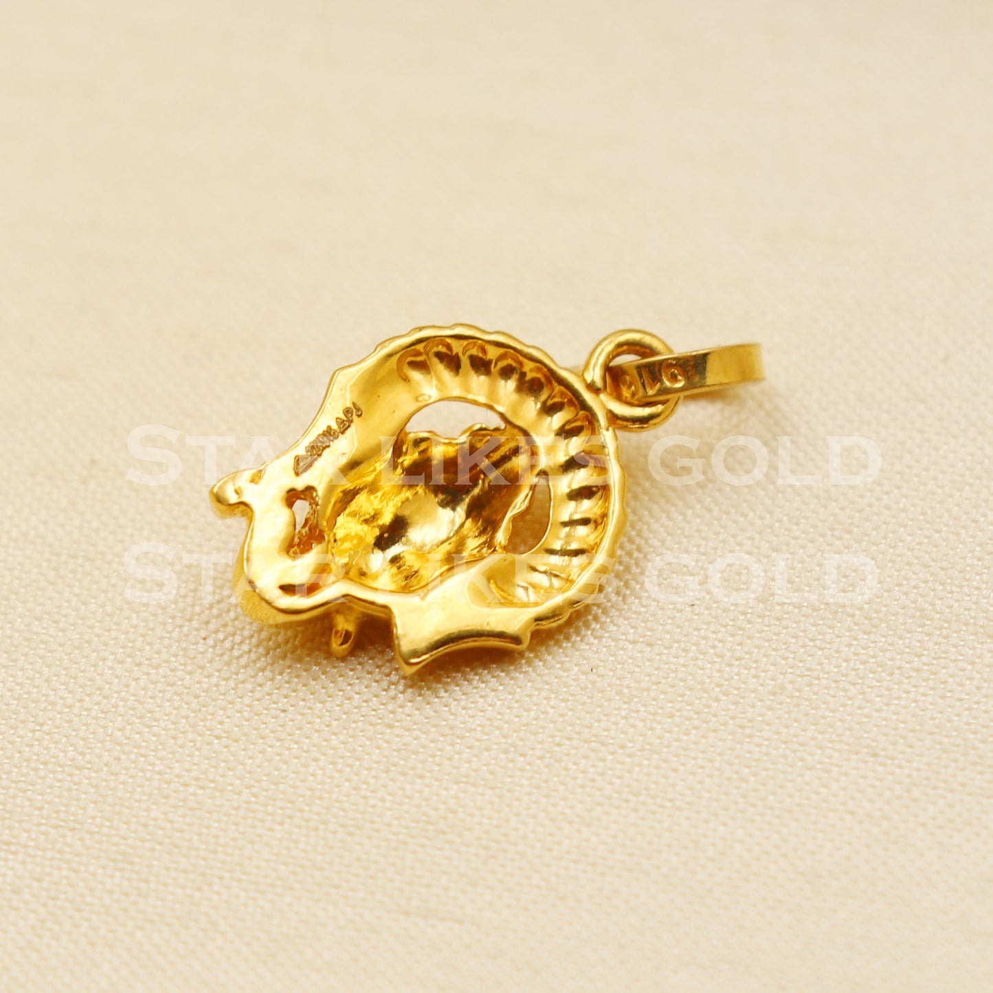 Ganeshji 22k Yellow Gold Handmade Pendant Jewelry, PR1186