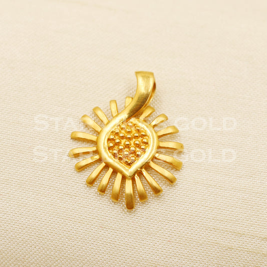 22k Yellow Gold Handmade Pendant Jewelry, PR1236