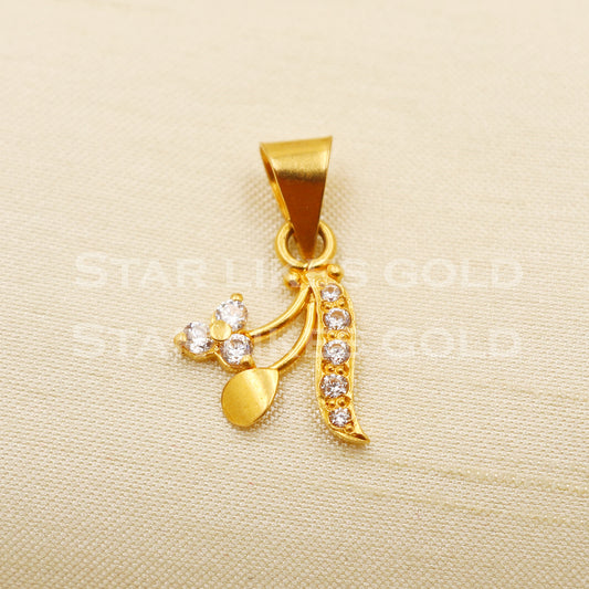 22k Yellow Gold Handmade Pendant Jewelry, PR1238