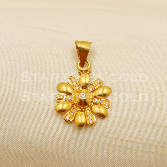 22k Yellow Gold Handmade Pendant Jewelry, PR1248