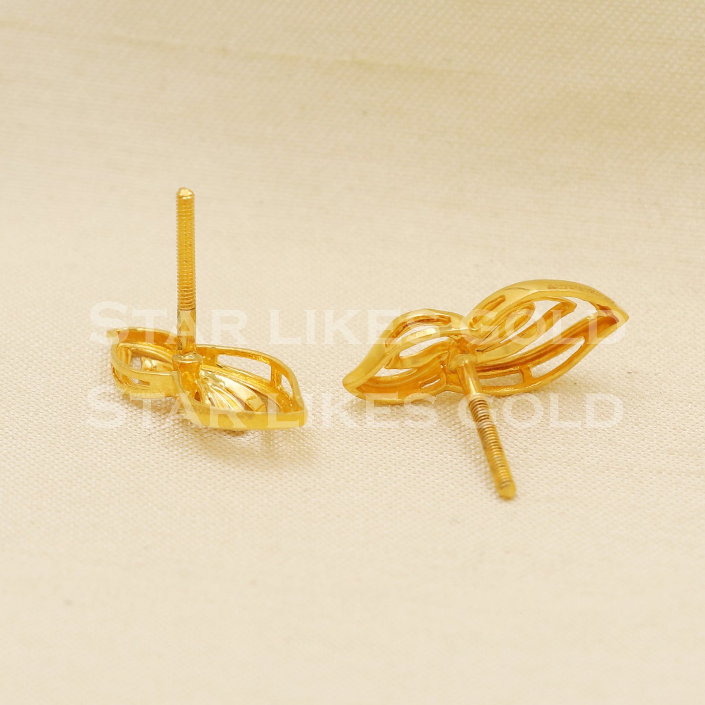 Stunning 22k 22 karat gold dangle earrings, PR1292