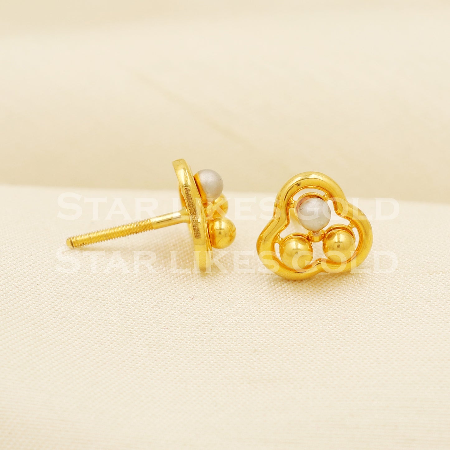 Stunning 22k 22 karat gold earrings, PR1293