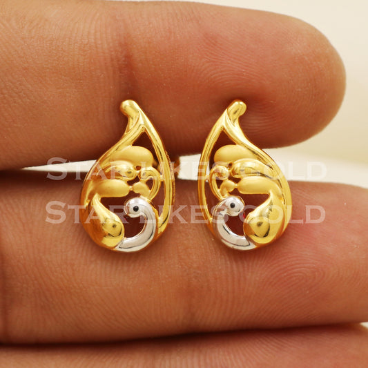 Stunning 22k 22 karat gold earrings, PR1294