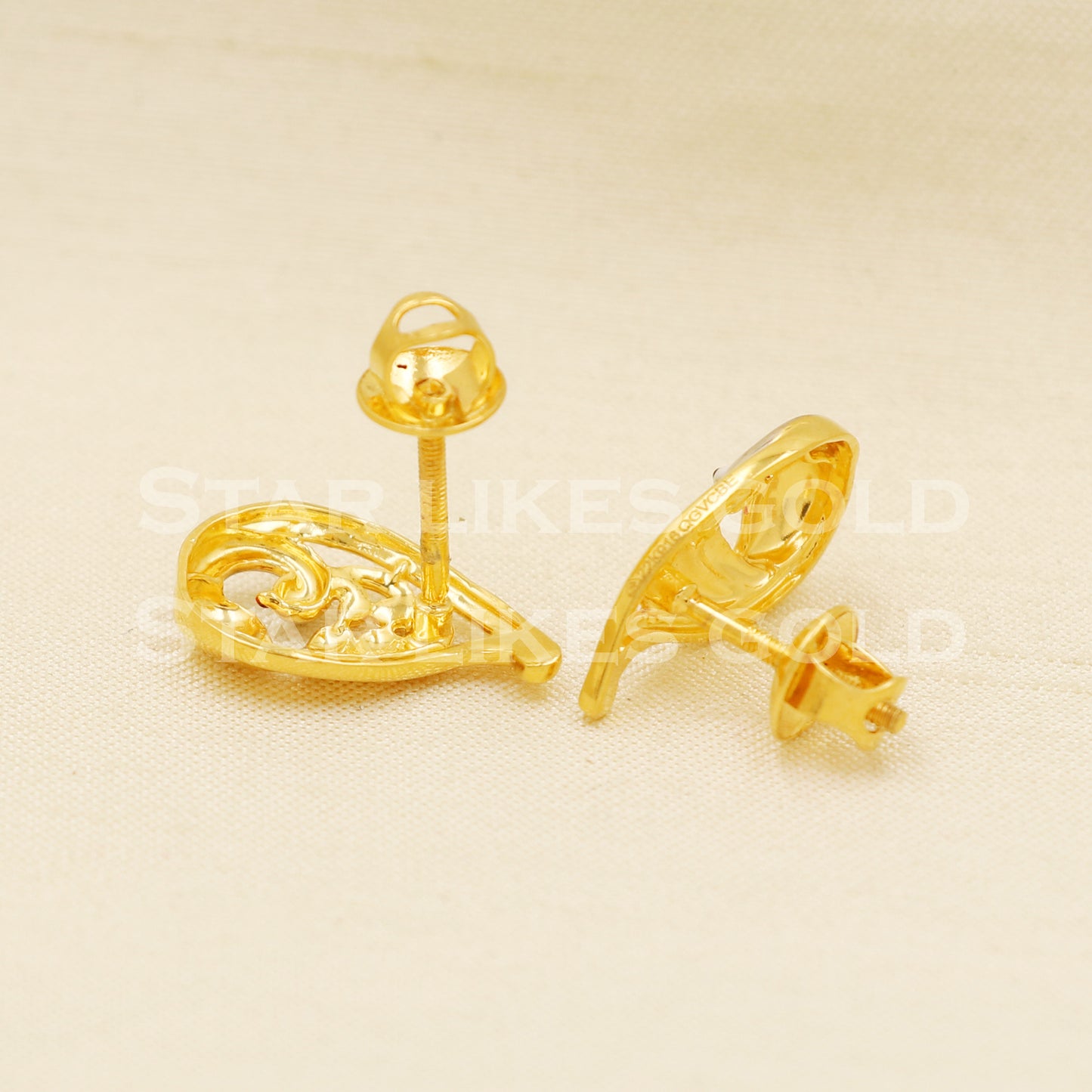 Stunning 22k 22 karat gold earrings, PR1294